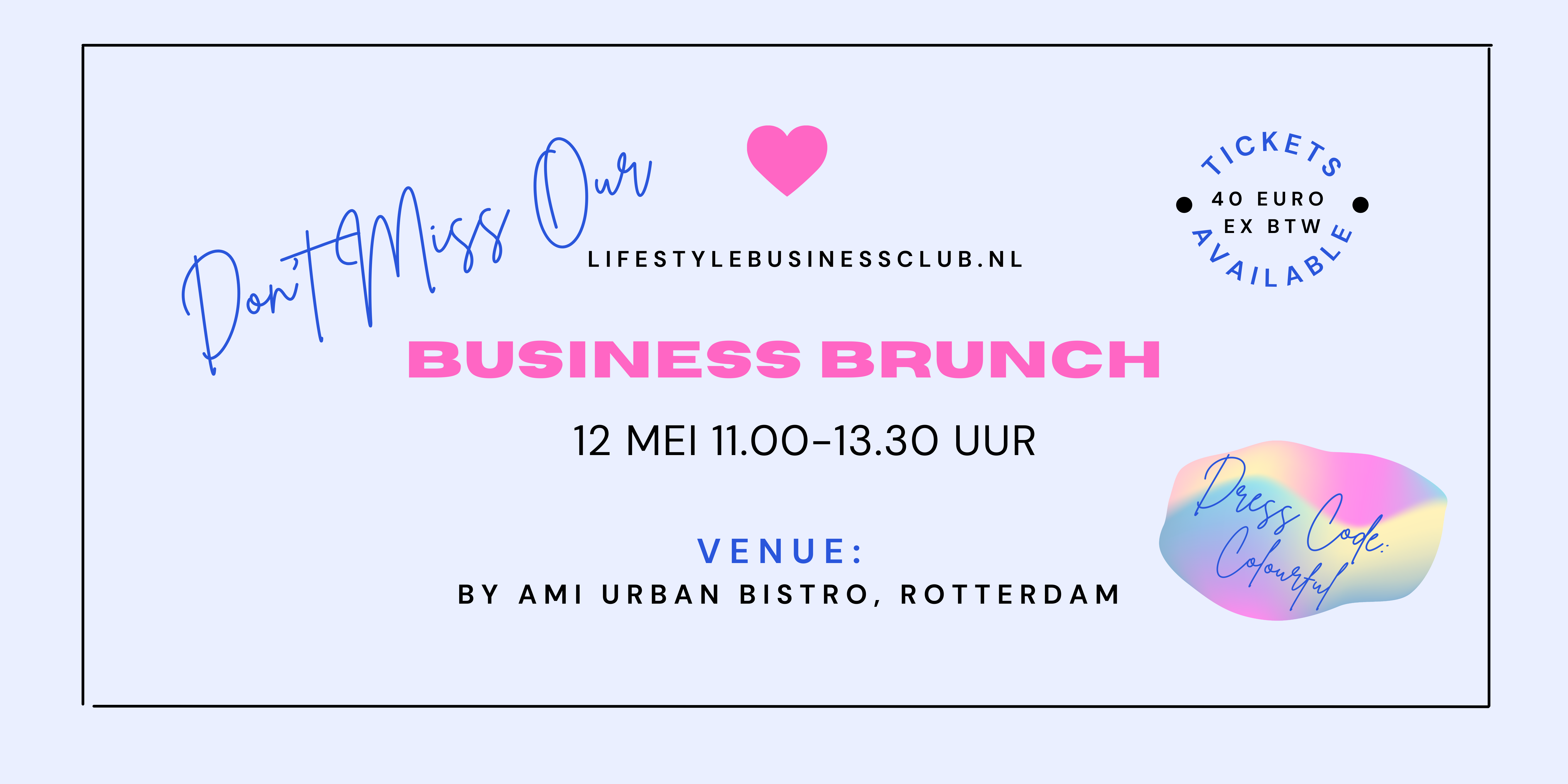 Lifestyle Business Brunch Rotterdam