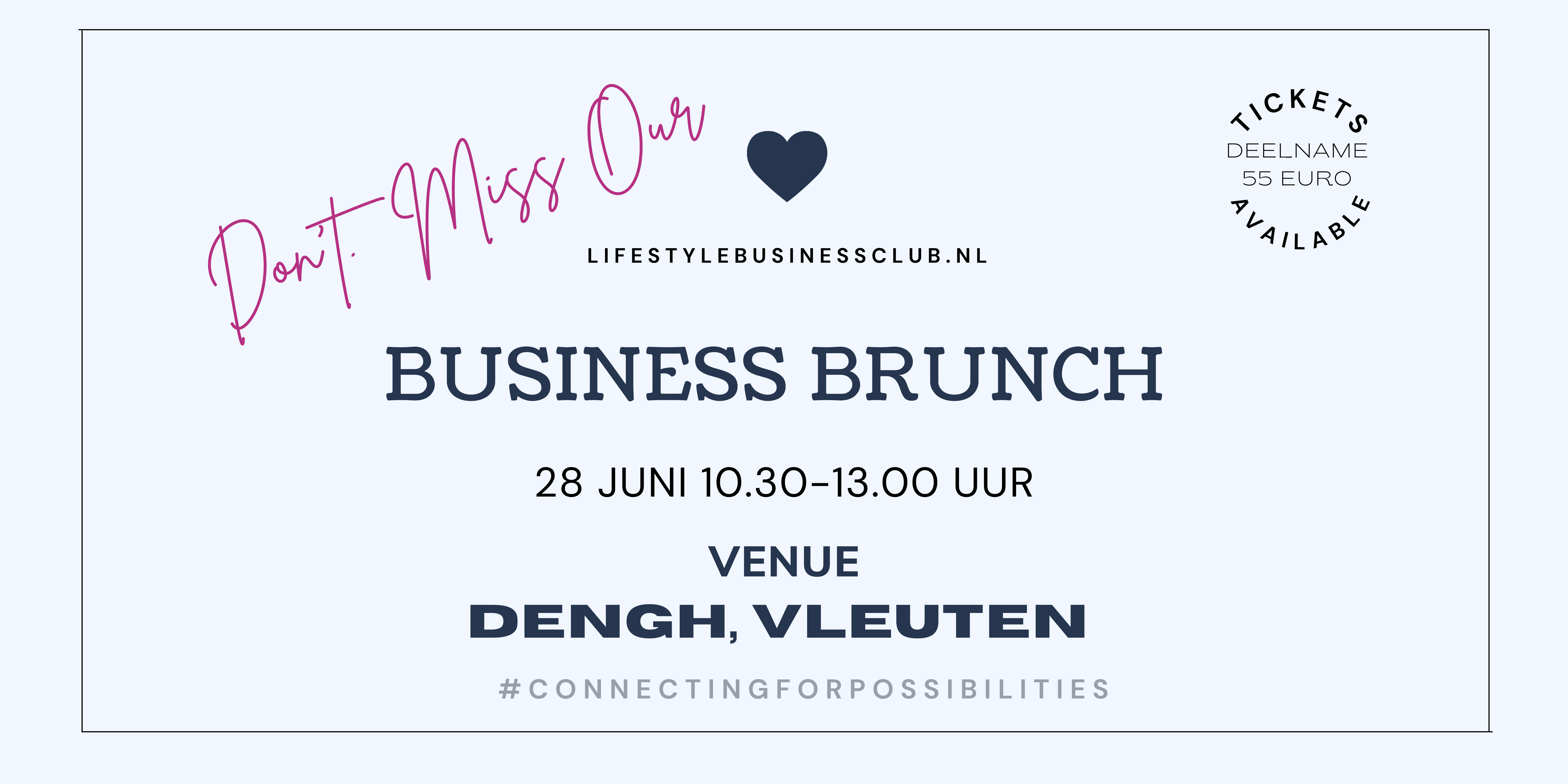 Lifestyle Business Brunch Utrecht