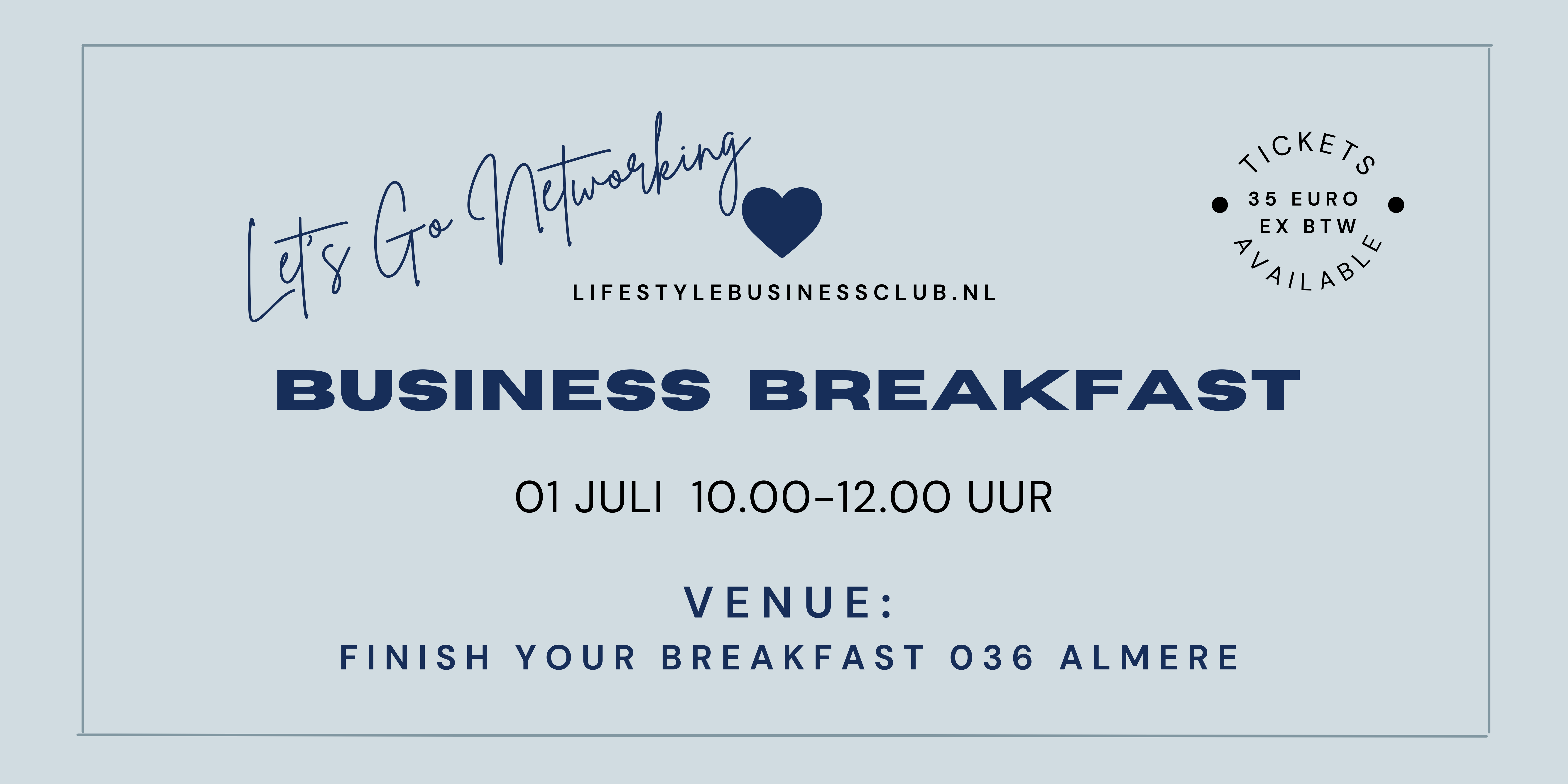 Lifestyle Business Breakfast Flevoland